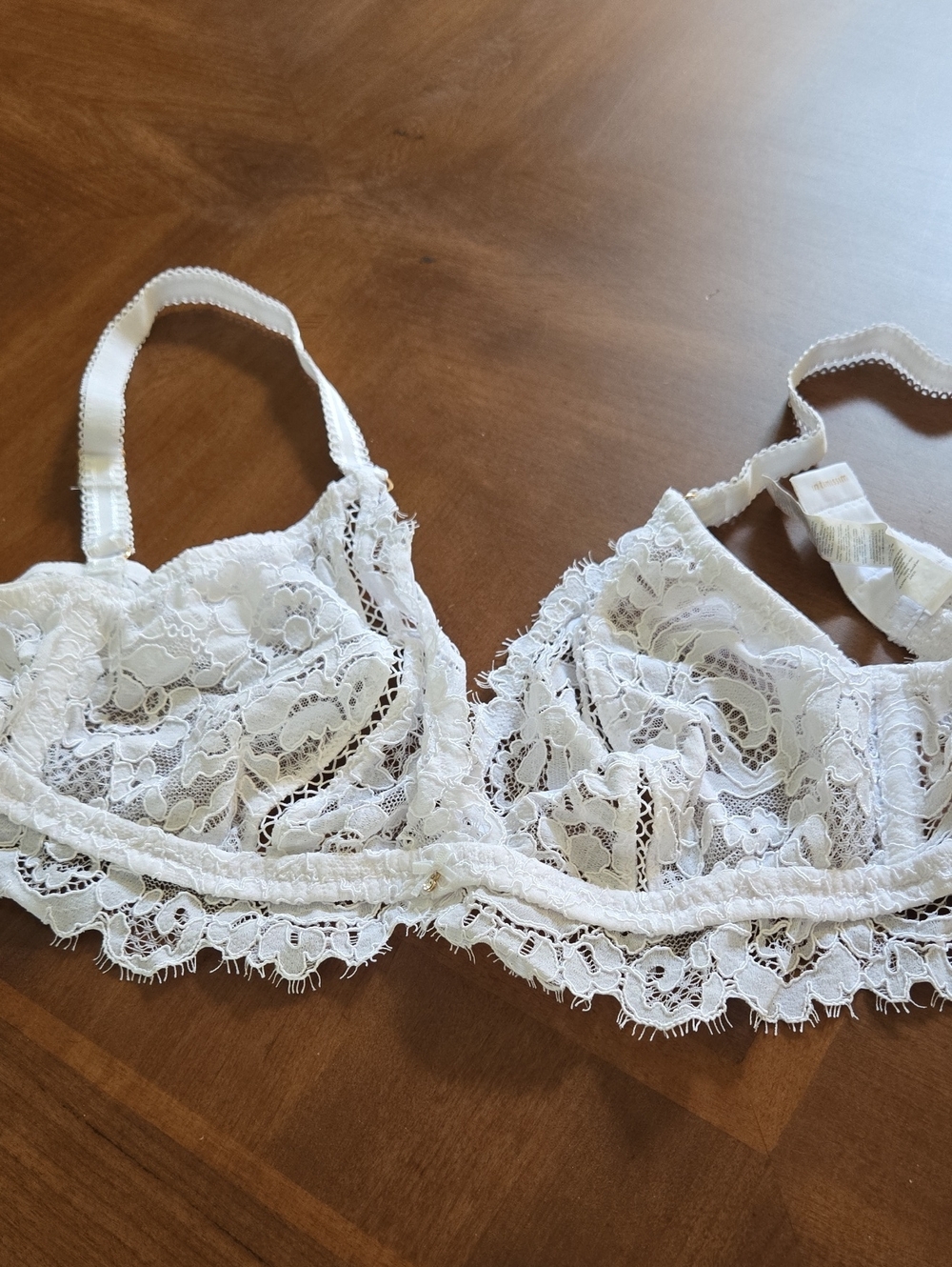 Intimissimi White Lace Unlined Bra